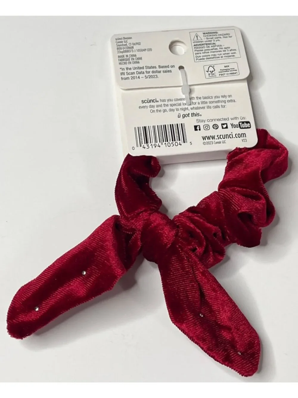 scunci red velvet